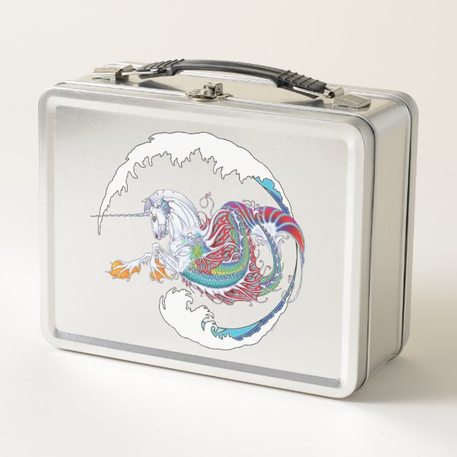 2017 Mink Chef Hippicorn Metal Lunch Box (Front)