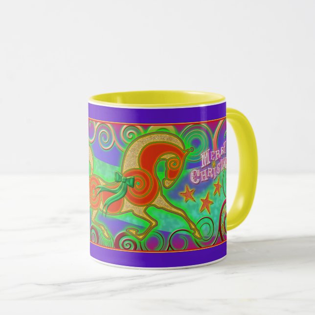 2017 Mink Holidaze Collectable Horse Mug 3 (Front Right)