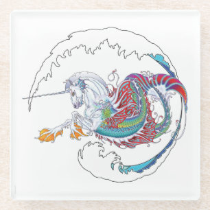 2017 Mink Nest Hippicorn Glass Coaster 3