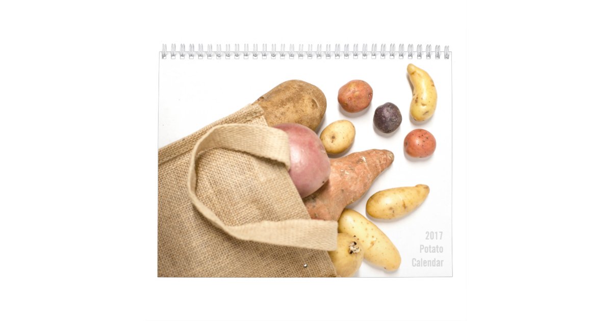 2017 Potato Calendar Zazzle