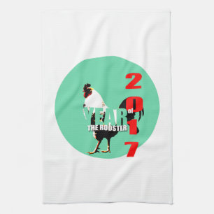 2017 Rooster Year in Green Circle K Towel