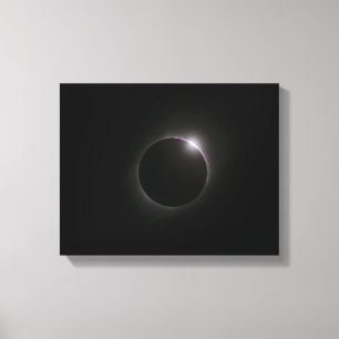 2017 Solar Eclipse – Bailey’s Beads Canvas Print