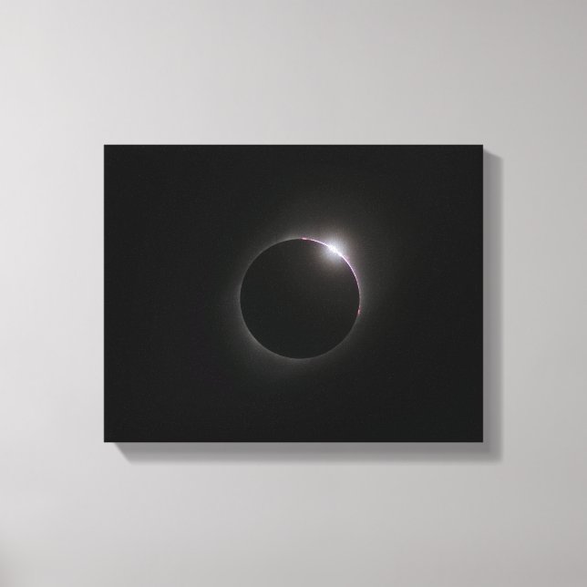 2017 Solar Eclipse – Bailey’s Beads Canvas Print (Front)