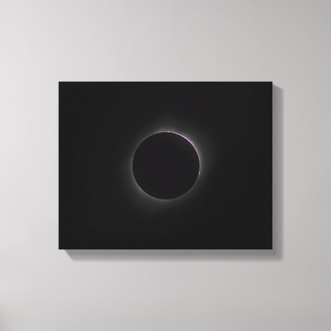 2017 Solar Eclipse – Chromosphere Canvas Print (Front)