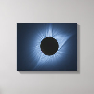 2017 Solar Eclipse - Crown of the Sun Canvas Print