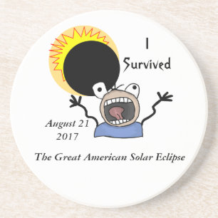 2017 Solar Eclipse Survival Edition Coaster