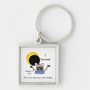2017 Solar Eclipse Survival Edition Keychain