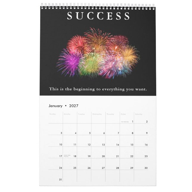 2017 Success Calendar: Create Your Dream Life! Calendar (Jan 2027)