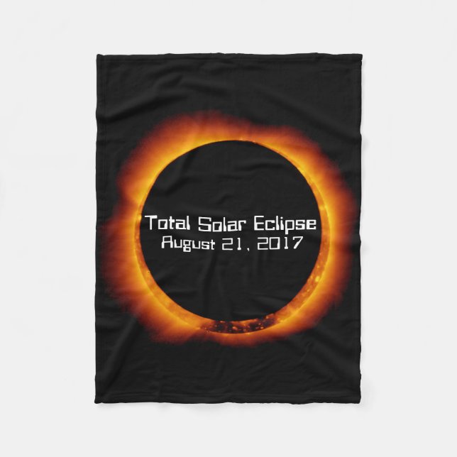 2017 Total Solar Eclipse Fleece Blanket (Front)