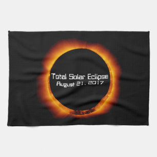 2017 Total Solar Eclipse Kitchen Towel