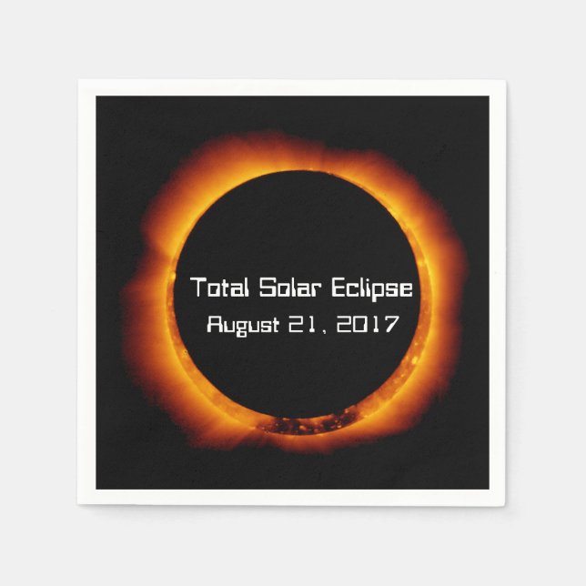 2017 Total Solar Eclipse Napkin (Front)