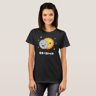 2017 US Solar Eclipse T-Shirt Cute Cartoon Kawaii