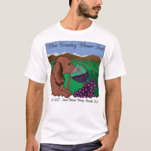 2017 Wine Country Wiener Fest T-shirt on white