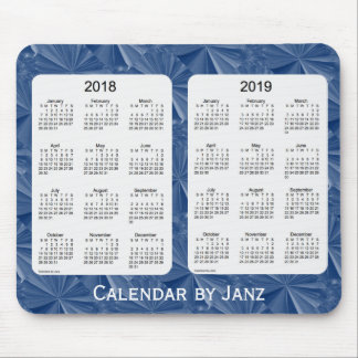 2018-2019 Blue Diamonds Calendar by Janz Mousepad