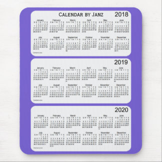 2018-2020 Slate Blue Calendar by Janz Mouse Pad