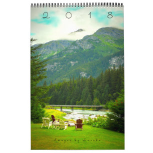 2018 Alaska Calendar with Bio