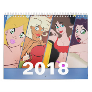 2018 Cartoon Pin-Up Calendar