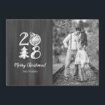 2018 Chalkboard Doodle Christmas Photo Holiday Card<br><div class="desc">Get "oohs and aahs" from family and friends this Christmas season when you send this unique Christmas card design featuring a chalkboard background with whimsical typography and doodle icons forming the text "2018"! Contact us if you would like this design modified for your specific number of photos or if you...</div>