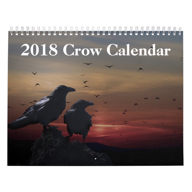 2018 Crow Raven Calendar (Cover)