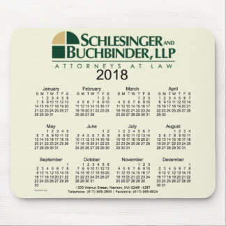 2018 Custom Design Business Calendar by Janz Mouse Pad