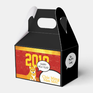 2018 Dog Year Puppy greeting in Vietnamese F Box