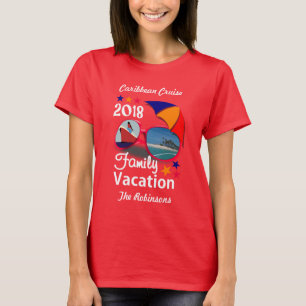 2018 Family Vacation  Cruise Graphic Personalized T-Shirt