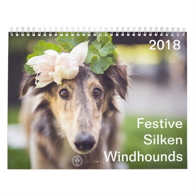 2018 Festive Silken Windhounds Calendar (Cover)
