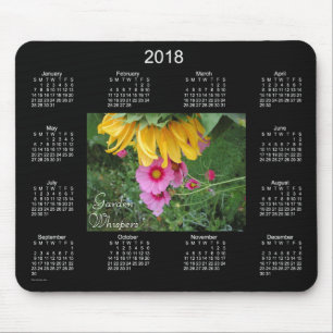 2018 Garden Whispers Calendar by Janz Mouse Pad