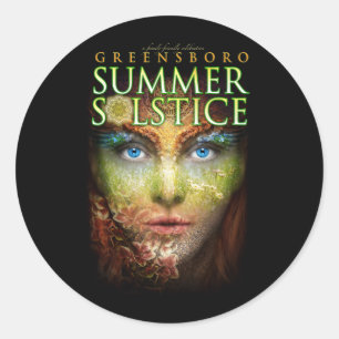 2018 Greensboro Summer Solstice Festival Souvenir Classic Round Sticker
