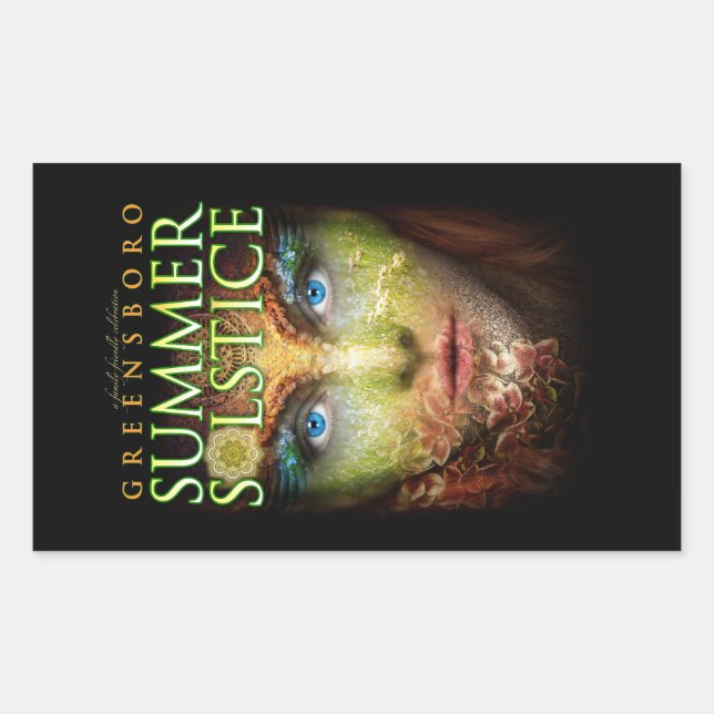 2018 Greensboro Summer Solstice Festival Souvenir Sticker (Front)