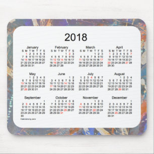 2018 Holiday Art Calendar by Janz Mouse Pad