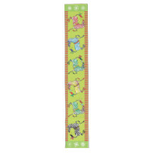 2018 Holiday Zebra Multicolor Table Runner Long