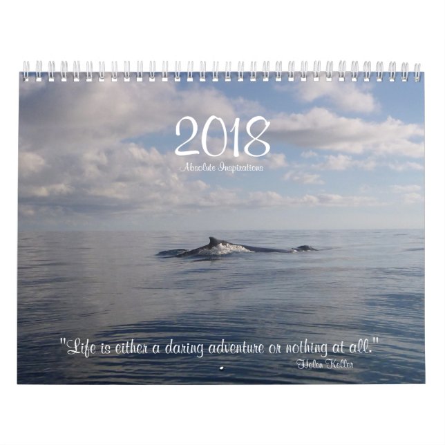 2018 Inspirational Calendar Photos with Quotes (Cover)