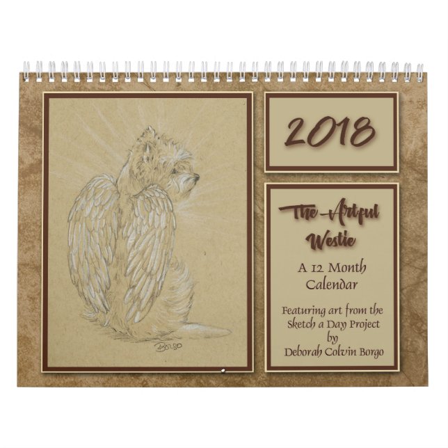2018 le Westie astucieux calendrier de 12 mois par (Protection)