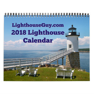 2018 LighthouseGuy.com Calendrier du phare