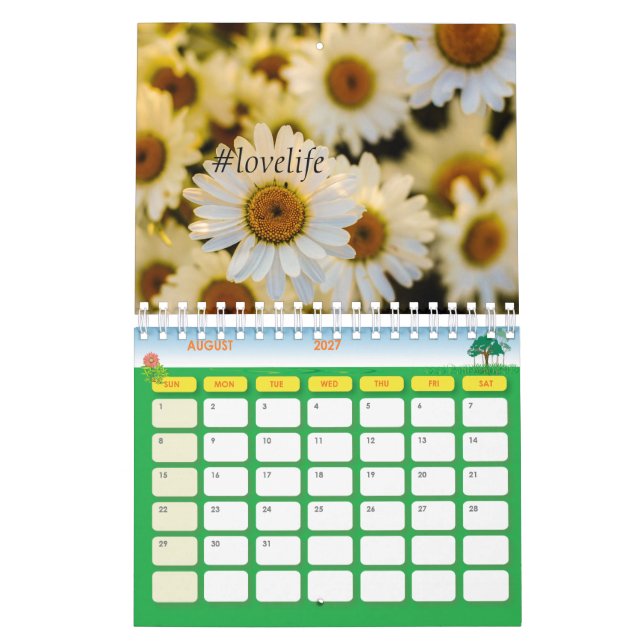 2018 Motivational Calendar (Aug 2027)