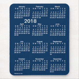 2018 Police Box Blue Large Print Calendar by Janz Mouse Pad