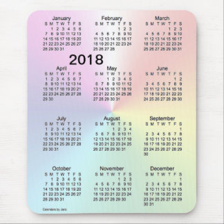 2018 Shimmer Large Print Calendar by Janz Mouse Pad