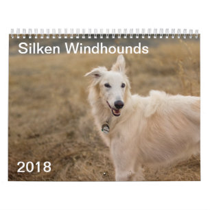 2018 Silken Windhounds (Full body) 3 Calendar
