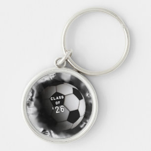 2018 soccer graduation keychain