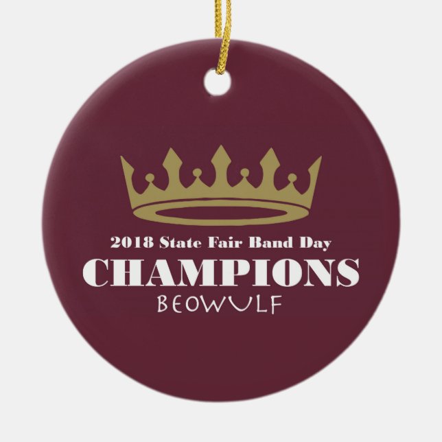 2018 State Fair Band Day Champions Ornament (Front)