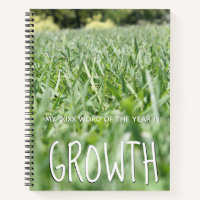 2018 Word of the Year Growth w/ Green Grass Photo