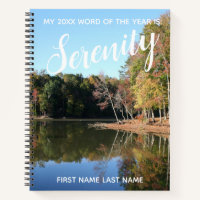 2018 Word of the Year Serenity w/ Reflective Lake