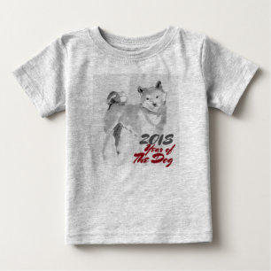 2018 Year of the Dog ink wash painting Kids Hoddie Baby T-Shirt