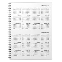 2019-2020 Calendar Cover Notebook