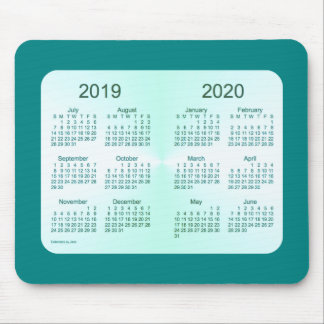 2019-2020 School Year Teal Calendar by Janz Mouse Pad