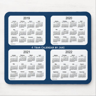 2019-2022 Police Box Blue 4 Year Calendar by Janz Mouse Pad
