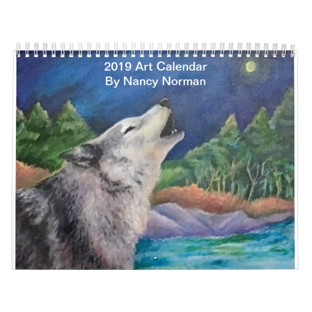2019 Art Calendar by Nancy Norman (Cover)