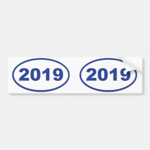2019 blue bumper sticker