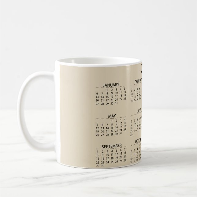 2019 CALENDAR COFFEE MUG (Left)